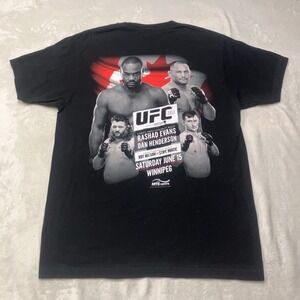 UFC 161 Evans vs Henderson 2013 Mens Large T Shirt Promo MMA Fight Black Tee